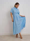 Blue Polka dot dress