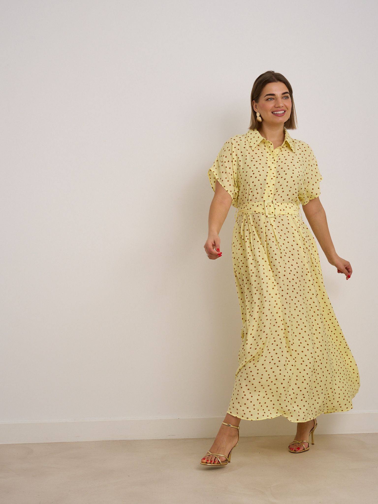 Yellow Polka dot dress by Unigirl Paris