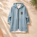 Blue Hope Oversized Hooded Raincoat