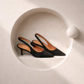 Elegant Sling Back Shoe - Black