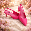 Elegant Sling Back Shoe - Fuchsia