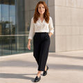 Stehmann Black Trousers 650 3/4 Length YR/0025