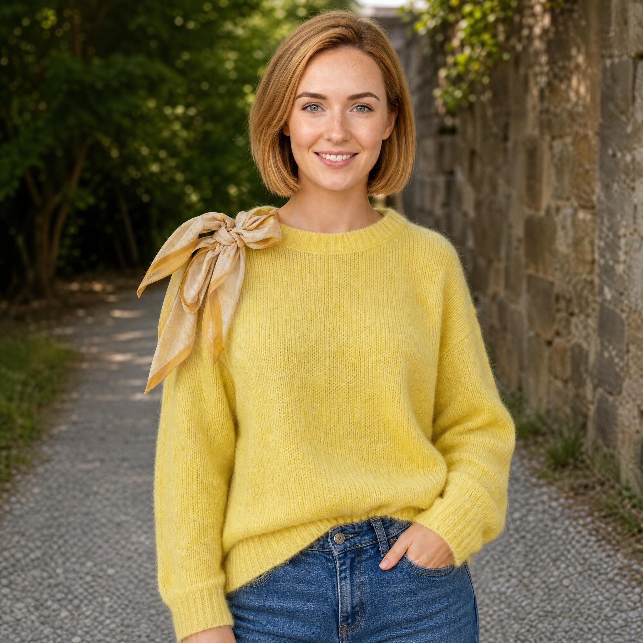 Juane Yellow with Bow   YR/0041