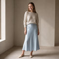 Bisou's Project, Blue Satin Skirt  YR/0021