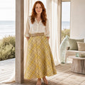 Latino Italy Yellow Tartan Skirt YR/0023