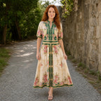 Cream Floral dress by Stella Morgan