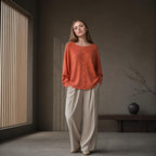 Coral Pearl-Effect Button Cardigan